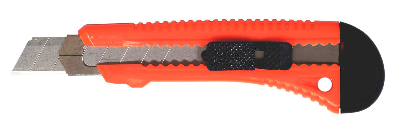 Ніж канцелярський NORMA (4525N), металева направляюча, автофіксатор, 18 мм